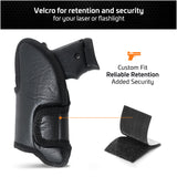 Eco Leather Concealed Carry with Metal Clip  Like Glock 42, Sig Sauer P365 / P938 W / Compact (with Laser)