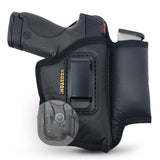 IWB Pistol Holster with Mag Pouch for Most Midsizes & Compact 9/40/45 with Laser