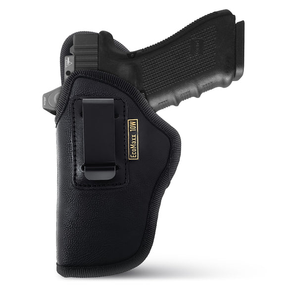 Black Optic Ready Universal IWB Holster for Glock 17, 22, 31, Sig P320. Left Hand