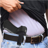 Black Optic Ready Universal IWB Holster for Glock 17, 22, 31, Sig P320. Right Hand