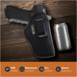 Black Optic Ready Universal IWB Holster for Glock 17, 22, 31, Sig P320. Right Hand