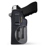 Black Optic Ready Laser Compatible IWB Holster for Glock 17, 22, 31. Left Hand