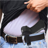 Black Optic Ready Universal IWB Holster for Glock 17, 22, 31, Sig P320. Left Hand