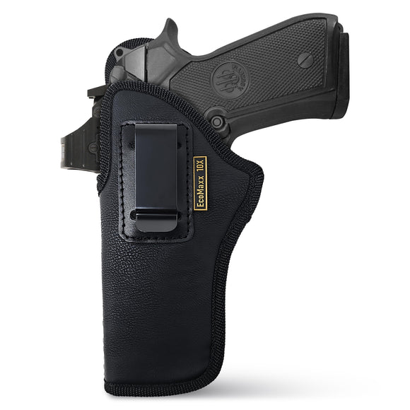 Black Optic Ready IWB Holster for Beretta 92FS, Glock 20, 21, 34. Left Hand