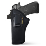 Black Optic Ready IWB Holster for Beretta 92FS, Glock 20, 21, 34. Left Hand