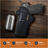 Black Optic Ready IWB Holster for Beretta 92FS, Glock 20, 21, 34. Left Hand