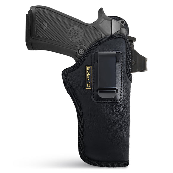 Black Optic Ready IWB Holster for Beretta 92FS, Glock 20, 21, 34. Right Hand