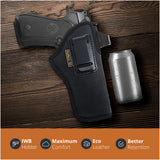 Black Optic Ready IWB Holster for Beretta 92FS, Glock 20, 21, 34. Right Hand