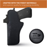 Black Optic Ready IWB Holster for Beretta 92FS, Glock 20, 21, 34. Right Hand