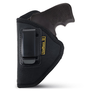 IWB Eco Leather 38 Revolver Holster. Compatible with 38 J Frames Left Hand