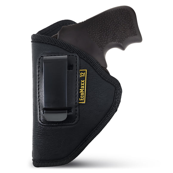 IWB Eco Leather 38 Revolver Holster. Compatible with 38 J Frames Left Hand