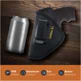 IWB Eco Leather 38 Revolver Holster. Compatible with 38 J Frames Left Hand