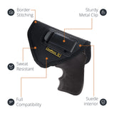 IWB Eco Leather 38 Revolver Holster. Compatible with 38 J Frames Left Hand