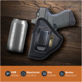 Black Subcompact Optic Ready IWB Eco Leather Holster for Ruger Sec, Taurus GX4 9mm(Left Hand)