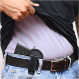 Black Eco Leather IWB Holster for Laser. Fits Sig P238/938, Colt Mustang. Right Hand