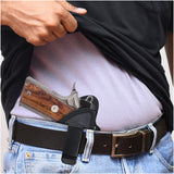 Black Eco Leather Optic Ready IWB Holster. Fits Colt 1911 4, Glock 48. Right Hand