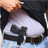 Subcompact IWB Eco Leather Holster with Light for Glock 26/27 / 33. Right Hand