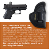 Subcompact IWB Eco Leather Holster with Light for Glock 26/27 / 33. Right Hand