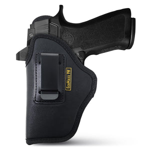 Optic Ready Compact Eco Leather IWB Holster for SIG Sauer P320X. Left Hand