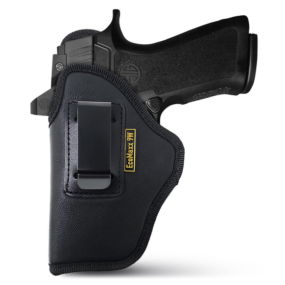 Optic Ready Compact Eco Leather IWB Holster for SIG Sauer P320X. Left Hand