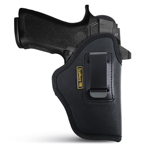 Optic Ready Compact Eco Leather IWB Holster for SIG Sauer P320X. Right Hand