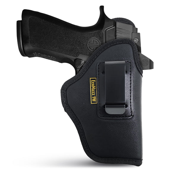 Optic Ready Compact Eco Leather IWB Holster for SIG Sauer P320X. Right Hand