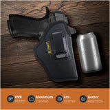 Optic Ready Compact Eco Leather IWB Holster for SIG Sauer P320X. Right Hand