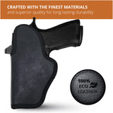 Optic Ready Compact Eco Leather IWB Holster for SIG Sauer P320X. Right Hand