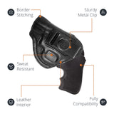 Leather Inside The Waistband Holster For Revolver Ruger LCR