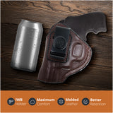 Leather Inside The Waistband Holster For Revolver Colt King Cobra