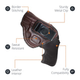 Leather Inside The Waistband Holster For Revolver S&W 357