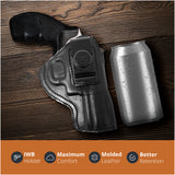 Leather Inside The Waistband Holster For Revolver Colt King Cobra