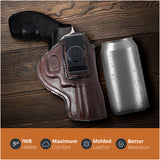 Leather Inside The Waistband Holster For Sig Sauer P320C Pistol