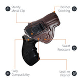 Leather Inside The Waistband Holster For Revolver S&W 357