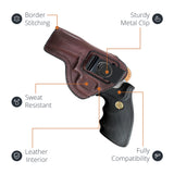 Leather Inside The Waistband Holster For Revolver Colt King Cobra