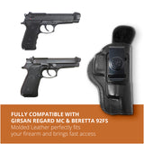 Leather Inside The Waistband Holster For Beretta 92FS Pistol