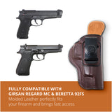 Leather Inside The Waistband Holster For Beretta 92FS Pistol