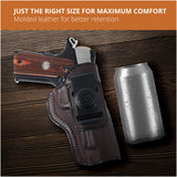 Leather Inside The Waistband Holster For 1911 4" Pistol