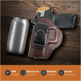 Leather Inside The Waistband Holster For Sig Sauer P320C Pistol