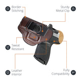 Leather Inside The Waistband Holster For Sig Sauer P320C Pistol