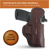 Leather Inside The Waistband Holster For Sig Sauer P320C Pistol