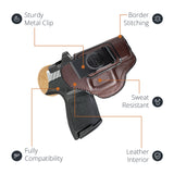 Leather Inside The Waistband Holster For Sig Sauer P320C Pistol