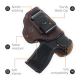 Leather Inside The Waistband Holster For Sig Sauer P365 Pistol