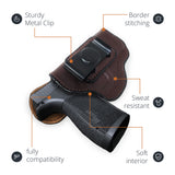 Leather Inside The Waistband Holster For Sig Sauer P365XL MACRO Pistol