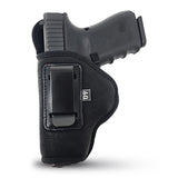 Premium Iwb Black Nylon PU Leather Holster - G19 M&P PK380 SR9C PPS Gun Holster
