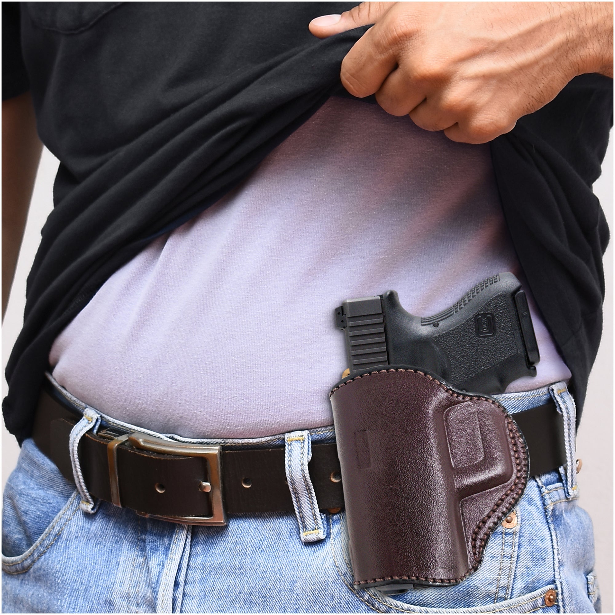 Pro Carry LT Leather Concealment Holster For Walther P22 – OWB/IWB, RH/LH/Ambidextrous, USA Made