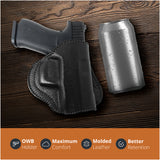 Leather OWB Paddle Holster For Glock 43