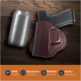 Leather OWB Paddle Holster For Glock 43