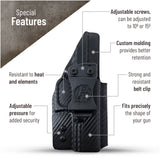 Glock 17 Holster IWB Kydex Holster. Fit:17, 22, 33, 17L, 34