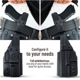 Glock 17 Holster IWB Kydex Holster. Fit:17, 22, 33, 17L, 34